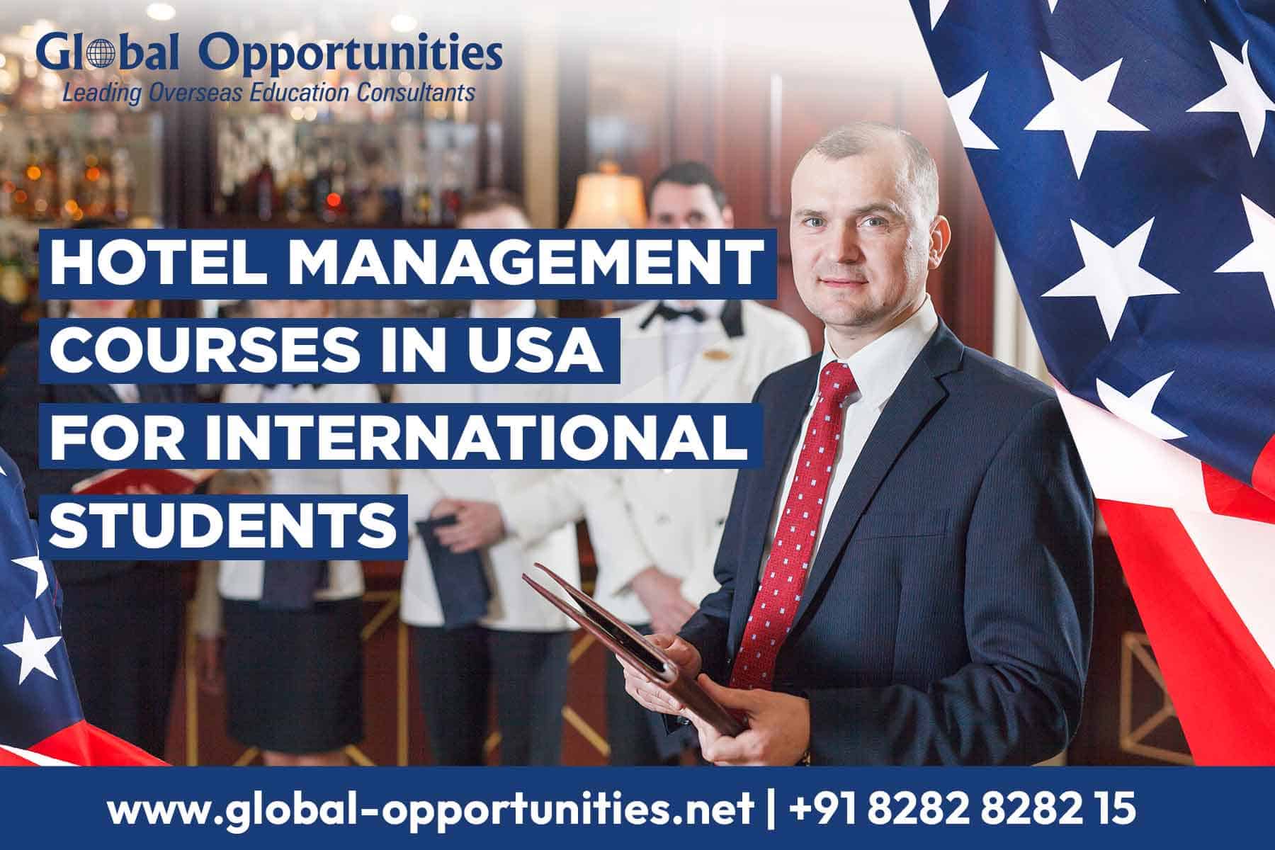 Hotel Management Courses In USA For International Students