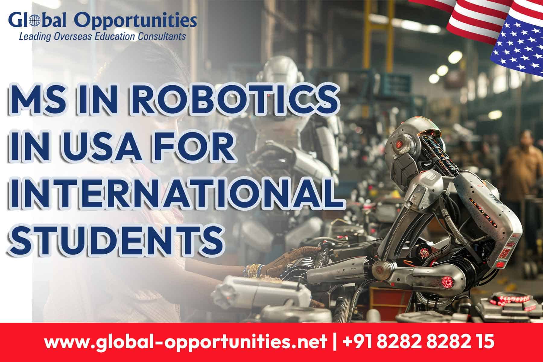 MS in Robotics in USA for International Students