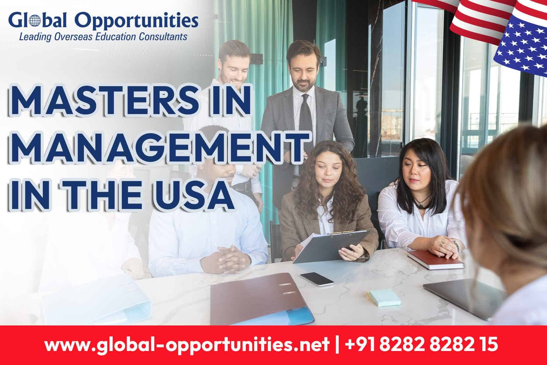 Masters in Management in the USA