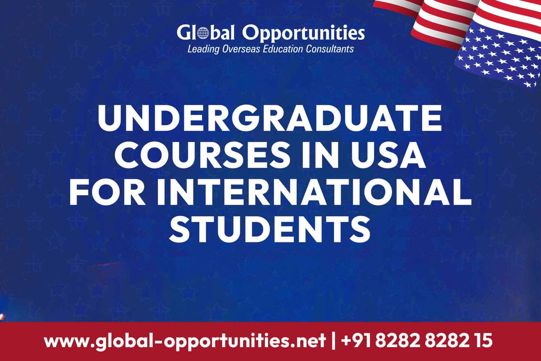 Undergraduate Courses in USA for International Students