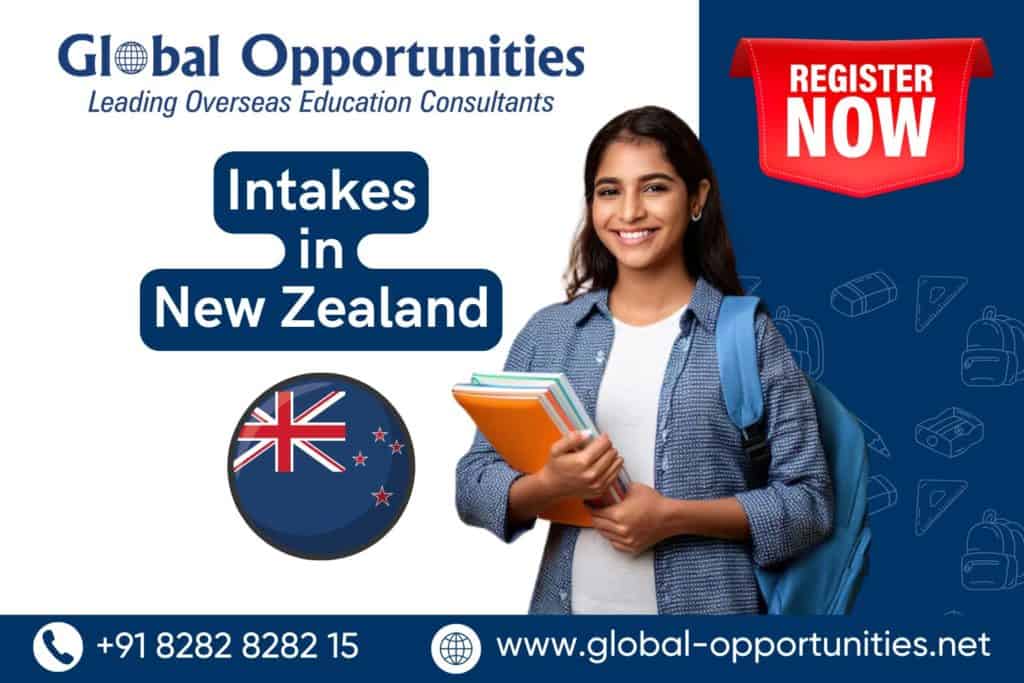 Intakes in New Zealand 2025 2026 February, July & September