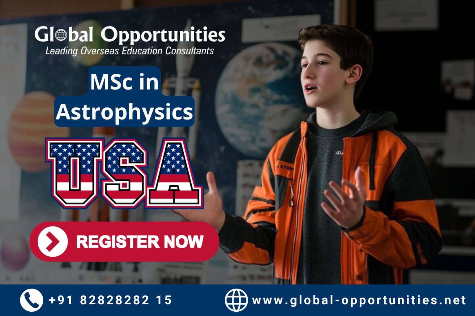 MSc in Astrophysics in USA