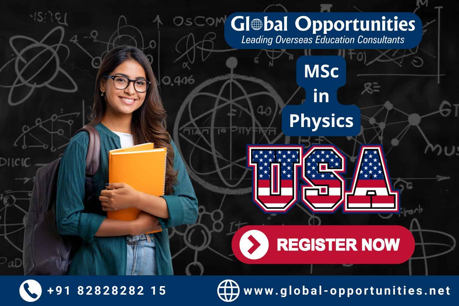 MSc in Physics in USA